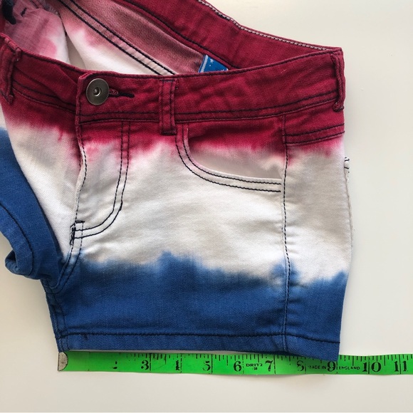 Girl’s Patriotic Shorts Red White & Blue Tie Dye       💚BUNDLES🗞️DISCOUNTED💚 - Picture 7 of 7
